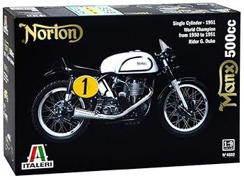 【中古】イタレリ 1/9 ノートン マンクス 500cc 1951 プラスチックモデルキット IT4602