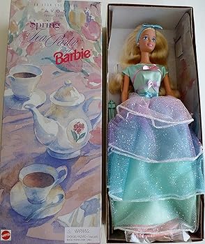 【中古】Special Edition Spring Tea Party Barbie, Blonde, Avon Exclusive