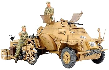 【中古】タミヤ 1/35 ミリタリーミニチュアシリーズ No.286 ドイツ陸軍 4輪装甲偵察車 Sd.Kfz.222 北アフリカ戦線 プラモデル 35286