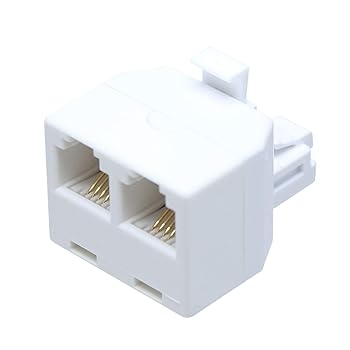 【中古】タローズ TARO'S RJ11/12モジュラーケーブル 2分配用アダプタ 6極4芯/6極2芯 エコ簡易パッケージ CMJ-AD2