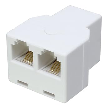 【中古】タローズ TARO'S RJ11/12モジュラーケーブル 2分配用延長アダプタ 6極4芯/6極2芯 エコ簡易パッケージ CMJ-AD2E