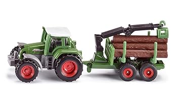 【中古】ボーネルンド(BorneLund) ジク (SIKU) フェント トラクター 木材運搬トレーラー付 SK1645