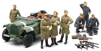 【中古】タミヤ 1/48 スケール限定シリーズ ソビエト陸軍 GAZ-67B 将校セット プラモデル 89767｜AJIMURA-SHOP