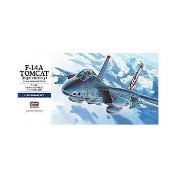 【中古】ハセガワ 1/72 アメリカ海軍 F-14A トムキャット ハイビジ プラモデル E3