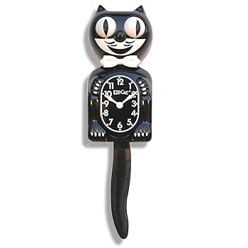 【中古】Kit Cat Clock キットキャットクロック (ブラック) BC1