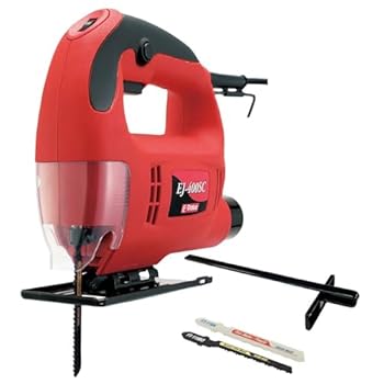 【中古】E-Value ジグソー 400W T型・U型シャンク(穴なし)ブレード対応 EJ-400SC レッド