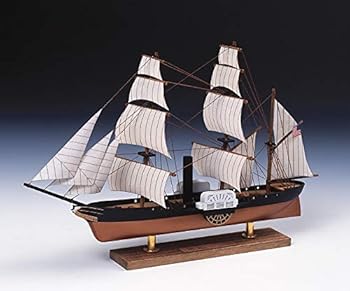 【中古】ウッディジョー 帆船 ミニ帆船3 黒船 木製模型