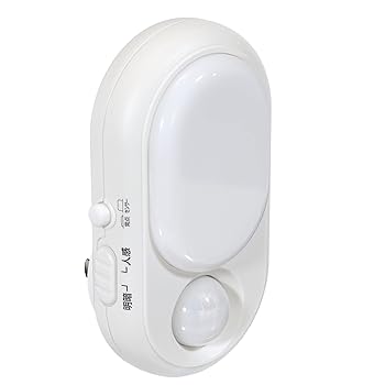 【中古】エルパ (ELPA) LEDセンサー付ライト LEDライト 間接照明 ナイトライト 100V 0.6W アンバー 屋内用 PM-L240