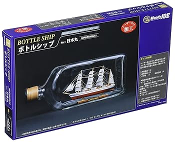 【中古】ウッディジョー 帆船 ボトルシップ 日本丸 木製模型