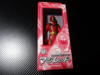 【中古】ソフビ　戦隊ヒーローシリーズEX　マジレッド　マジパンチバージョン（ジャスコ限定）