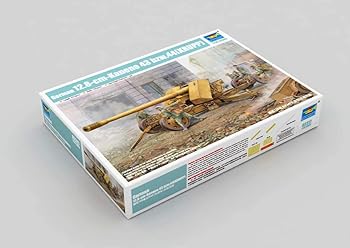 【中古】トランペッター 1/35 ドイツ Pak44 128mm対戦車砲 クルップ プラモデル