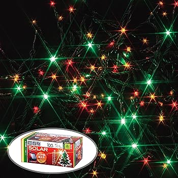 【中古】タカショー ソーラーイルミネーション 100球 マルチ 【LGI-ST100M】 クリスマス 飾り 屋外 led 電飾｜AJIMURA-SHOP