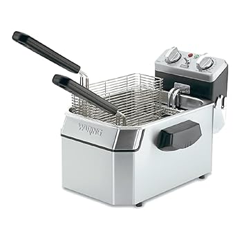 【中古】Waring Commercial WDF1000 120-volt Heavy Duty Single Electric Deep Fryer, 10-Pound by Waring