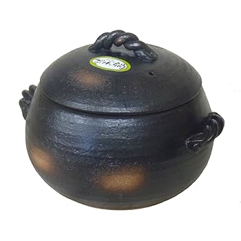 【中古】萬古焼 ご飯土鍋 5合炊き 伊賀風 M4807 ブラウン 9,761円