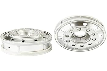 【中古】タミヤ ビッグトラック・オプション & スペアパーツ TROP.17 マットクロームフロントホイール (22mm幅タイヤ用・ヨーロッパタイプ) 56517