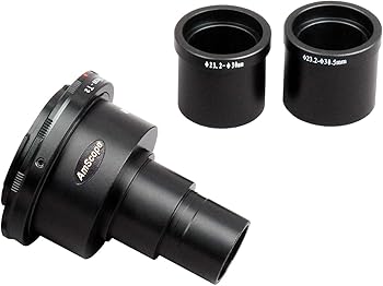 【中古】AmScope マイクロスコープ用ニコン一眼二眼レフ/D-SLR写真機アダプタ - マイクロスコープアダプター