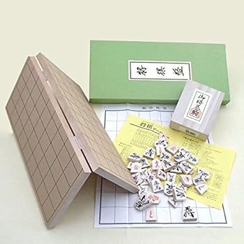 【中古】木製棋ハウツー物書き割り 持ちはこび助けになる 新桂５号折棋盤と素晴らしい押駒の書き割り