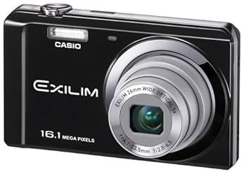 【中古】CASIO デジタル写真機 EXILIM 1610万絵素 5倍 黒いこと EX-ZS6BK