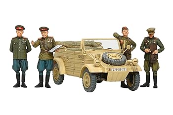 【中古】タミヤ 1/35 スケール限定シリーズ ソビエト陸軍 指揮官・スタッフカーセット 人形4体付 プラモデル 25153