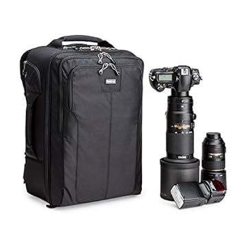 【中古】【国内定め事品】thinkTANKphoto 頭脳集団映し絵 写真機背嚢 エアポートアクセレレーター 26.1L パソコン納める可 黒いこと 004896