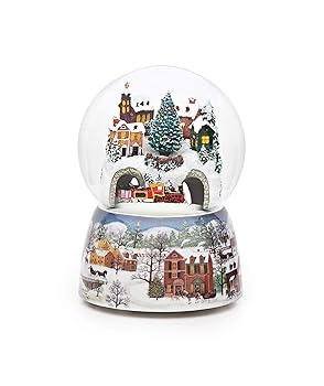 【中古】Roman ロマン トレインムービング ウォータードーム クリスマスオルゴール