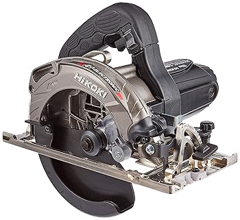 【中古】HiKOKI(ハイコーキ) 深切り電子丸のこ のこ刃径165mm 逆5゜傾斜切断機構 切込み深さ調整機構 LEDライト付 ブラック のこ刃別売り C6MVYA2(NB)