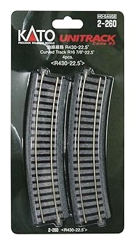 【中古】KATO HOゲージ 曲線線路 R430-22.5° 4本入 2-260 鉄道模型用品