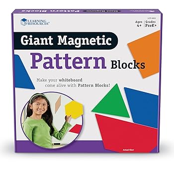 【中古】ラーニング リソーシーズ Giant Magnetic Pattern Blocks マグネット式 巨大図形ブロック LER 9863 15,999円