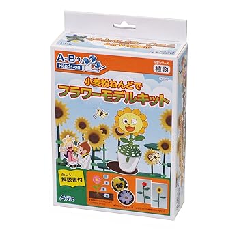【中古】【科学工作】自然・植物 小麦粉ねんどでフラワーモデルキット