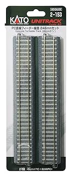 【中古】KATO HOゲージ PCフィーダー線路 246mmセット 2-153 鉄道模型用品