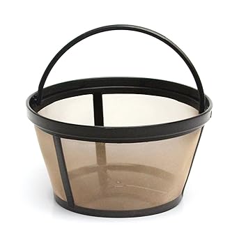 【中古】Basket-Style Gold Tone Coffee filters designed for Mr. Coffee 10-12 cup basket-style coffeemakers, 2 Pieces