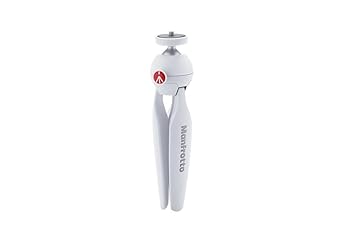 【中古】Manfrotto ミニ三脚 PIXI カメラ用 ミラーレスカメラ コンパクトカメラ ボール雲台 動画撮影用グリップ ホワイト 耐荷重1kg 自重190g MTPIXI-WH