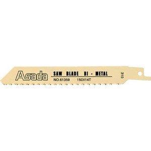 【中古】アサダ セーバーソーのこ刃 バイメタル 200×14山 A61361