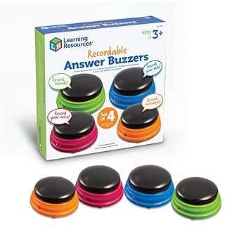 【中古】ラーニング リソーシーズ Recordable Answer Buzzers (Set of 4) 吹き込み能力のある アンサーブザー LER 3769