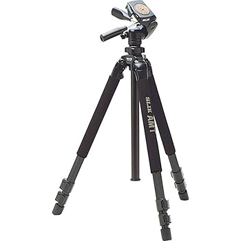 【中古】SLIK PRO 700DX 労働者階級用三脚 食パン頭顱付き添い人 (黒いこと)