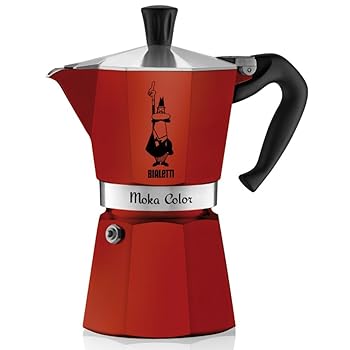 【中古】Bialetti モカエクスプレス ストーブトップパーコレータ 6-Cup レッド 20002033