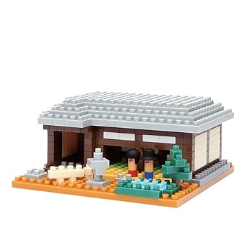 【中古】ナノブロック ナノイド 日本家屋 NBI_001