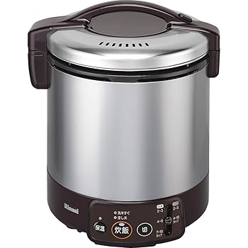 【中古】リンナイ こがまる ジャー付きガス炊飯器 10合炊き・ダークブラウン・都市ガス13A用 RR-100VM(DB) 13A