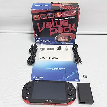 【中古】PlayStation Vita Value Pack Wi-Fiモデル レッド/ブラック【メーカー生産終了】|AJIMURA-SHOP