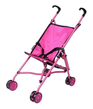 【中古】Precious Toys Hot Pink Umbrella Doll Stroller, Black Handles and Hot Pink Frame - 0128A by Precious toys｜AJIMURA-SHOP 21,390円