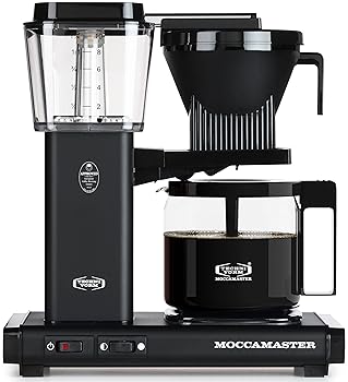 【中古】Moccamaster KBG 741 10-Cup Coffee Brewer with Glass Carafe, Matte Black by Technivorm Moccamaster