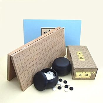 【中古】碁科学研究所 イチオシ！碁書き割り 持ちはこぶ助けになるな新桂６号折碁盤とＰ碁石・碁笥