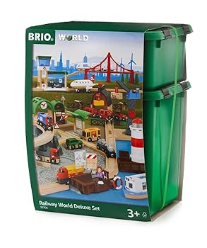 【中古】BRIO（ブリオ）WORLD ワールドデラックスセット [電車 船 飛行機 おもちゃ 木製 レール] 33766｜AJIMURA-SHOP