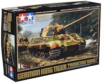 【中古】タミヤ 1/48 ミリタリーミニチュアシリーズ No.36 ドイツ陸軍 重戦車 キングタイガー ヘンシェル砲塔 プラモデル 32536