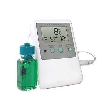 【中古】Digi-Sense Digitales Thermometer f?r K?hl-/Gefrierschrank, kalibriert, 1 Flaschensonde