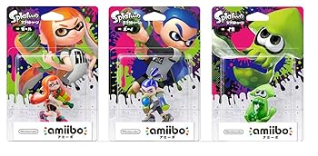 【中古】amiibo スプラトゥーン 全3種セット ガール ボーイ イカ