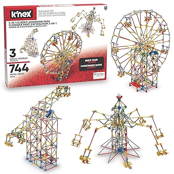 【中古】ケネックス(K'NEX) スリルライド 3-in-1 クラシックアミューズメントパーク 17035 正規品