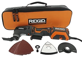 【中古】Ridgid r28602 Jobmax 4 Amp吊りひも付き添い人マルチ物の具の取り替えっこ能力のあるな上端( Sander上端、みがき上げるパッド、クレセントSaw、1 1 / 8 \