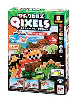 【中古】QIXELS(クイックセルズ) テーマパック 恐竜ワールドクラフト