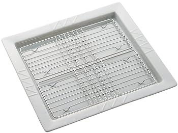 【中古】クリヤマ スクエアディッシュ セパレート ホワイト NULL K-1291 23.5×25×2cm